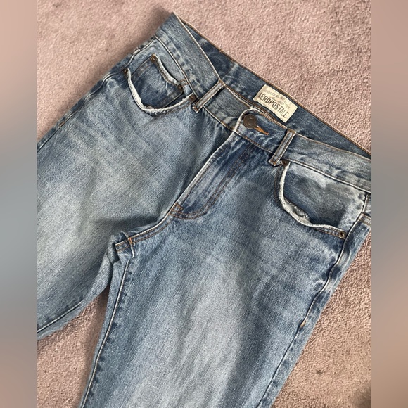 Reworked areopostale split hem jeans! - Picture 5 of 9